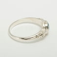 thumbnail image 3 of LBG 925 Sterling Silver Natural Blue Topaz Womens Promise Ring - Size 6.5, 3 of 6
