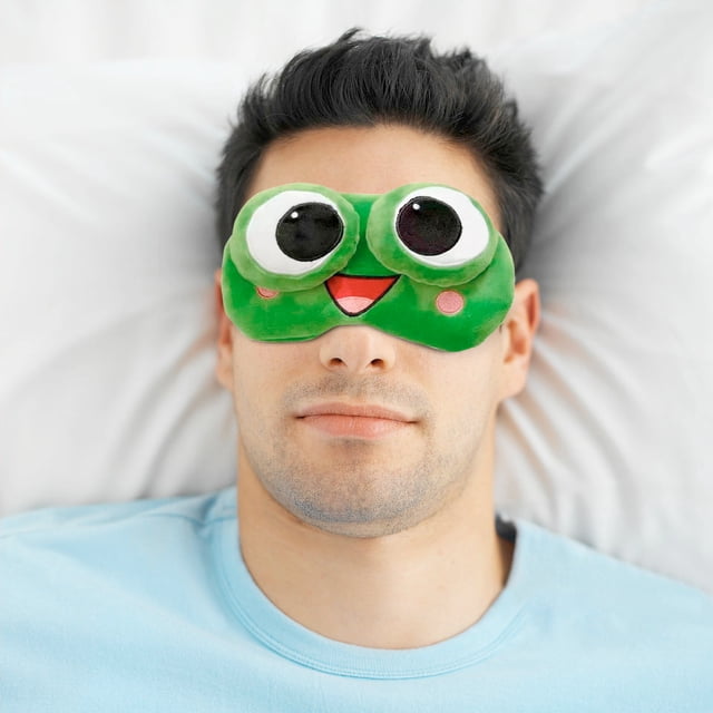 Kids Eye Mask for Sleeping, Light Blocking Comfortable Breathable Washable Sleep Mask with Adjustable Fit, Cute Dark Design, 19 x 10 cm