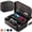 Black, variant on COOWPS Carrying Case for Nintendo Switch 2 (2025), All-in-One Travel Bag with Shoulder Strap, 20 Game Card Slots, 4 Thumb Grip Caps, Travel Case for Switch 2 Accessories