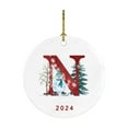 thumbnail image 2 of Colgante navideño de muñeco de nieve para coche 2024 - Adorno acrílico de 26 letras para decorar el coche, el hogar o la oficina | Regalo navideño hecho a mano para niños y adultos, 2 of 5