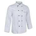 thumbnail image 3 of Esquirla Veste de Chef Veste Chemise de Chef à Manches Longues Veste de Travail WokKitchen pour Hommes pour Blanc 3TG, 3 of 8
