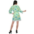 thumbnail image 4 of Moomaya Cotton Printed Robe For Women Kimono Getting Ready Bridesmaid&nbsp;Lace Robes, 4 of 6