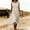 Beige, variant on Tank Crew Neck Sleeveless Sundresses for Women Solid Color Elastic Waist Midi Dress Ruffle Stylish Personality Cowboy Wind Work formal Dress Beach Casual Wear