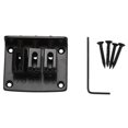 thumbnail image 2 of 3-string BLACK Top Loading Hard-tail Bridge for Cigar Box Guitars & More, 2 of 5