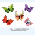 thumbnail image 4 of Decoración de pared de mariposas, 48 piezas, manualidades de pared, pegatinas de mariposas 3D para decoraciones de fiesta con imanes, 4 of 7