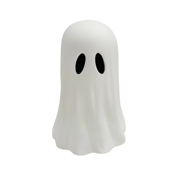ACDANC Halloween Spooky Paper Mache Ghost-Paper Mache Ghost Decor,Cute Halloween Figurine,Tabletop Decorations,Personalized Desktop Indoor Holiday Ornament(Brown White Black)