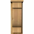 thumbnail image 2 of 8"W x 10"D x 22"H Alpine Rough Sawn Corbel w/Backplate, Western Red Cedar, 2 of 9