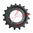 thumbnail image 2 of 17 Teeth 8 Holes 87460888 Sprocket For Case CT420 For New Holland LT185 LT190, 2 of 11