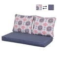 thumbnail image 5 of Aoodor Loveseat Cushions Set 46.5"x24.4"x3.9" Deep Seating Bench Chair Cushions with Back Pillows, Seat Cushion, and Dust Jacket for Indoor and Outdoor  - 3 Piece Set, 5 of 7