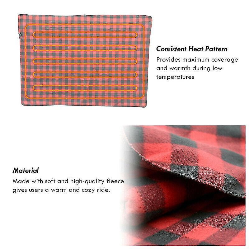 Born Pretty Five Styles Battery Powered Heated Blanket Electric Operated Thrown Warming Portable Winter