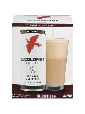 La Colombe Draft Latte, Cold-Pressed Espresso Coffee Drink, Mocha (4-Pack)