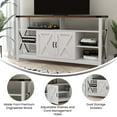 thumbnail image 6 of Merrick Lane Durable Television Stands, Wood White, 15.50 x 60.00 x 31.75 Inches, 84 lb, 6 of 13