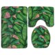 thumbnail image 1 of ABPHQTO H Pintado Acuarela Botánico Hojas Interior Adorno Tropical Transparente Juego de alfombras de baño de 3 piezas Alfombra de baño Alfombra de contorno y tapa de inodoro ABPHQTO Cont-CHAPPLE-21018, 1 of 2