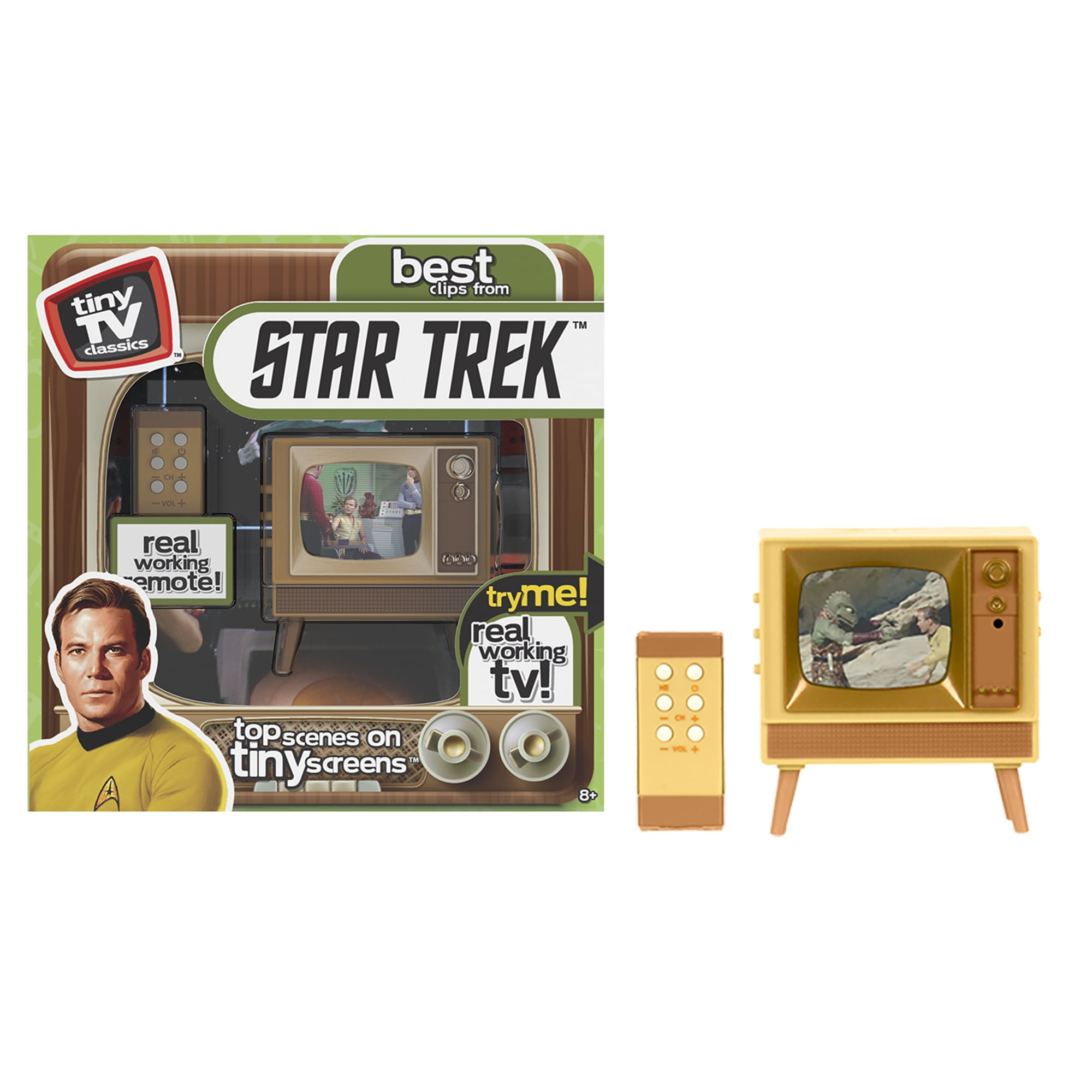 Tiny TV Classics Star Trek Edition Collectible Toy Watch Top Star
