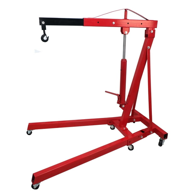 HTTMT 2 TON Red 4400lb Heavy Duty Engine Motor Hoist Cherry Picker