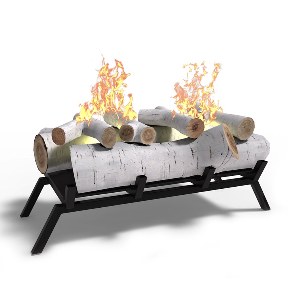 Regal Flame 18inch Ethanol Fireplace Grate Log Set with Burner Insert