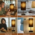 thumbnail image 6 of Hansang Black Bedside Lamp with USB Port, 3 Way Dimmable Lighting Touch Control Table Lamp, Small Reading Lamp for Bedroom,  Living Room Decor, 6 of 7