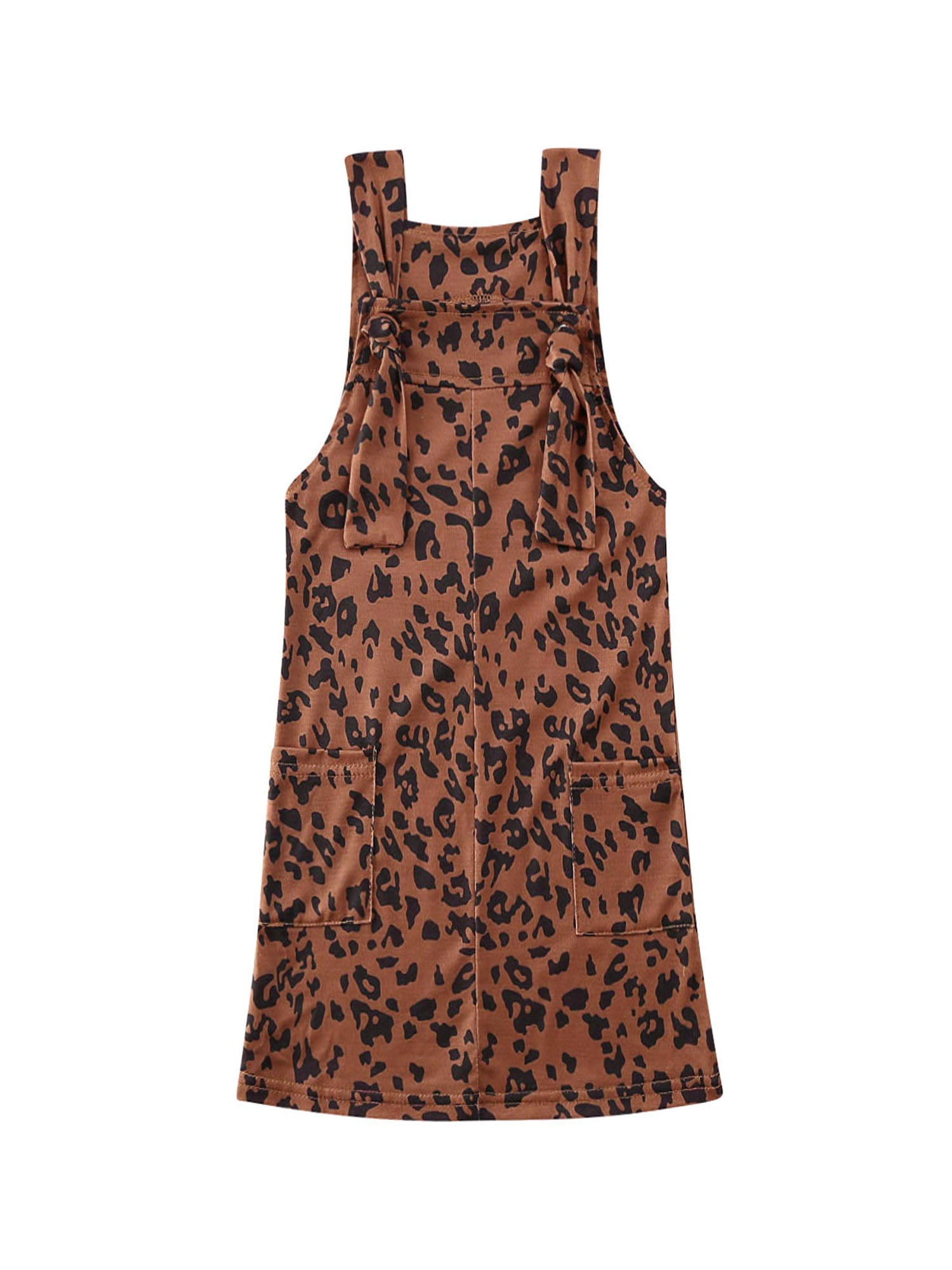 cheetah print skirt overalls