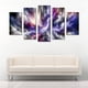 thumbnail image 2 of Cuadro decorativo para sala Cuadros Abigail Abstracto Arte Cosmico Azul Set de 5 piezas, 2 of 5