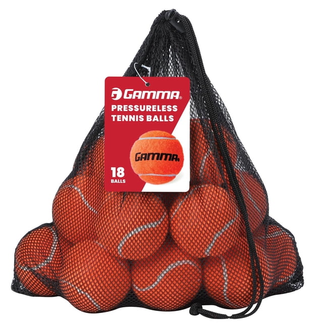 Pelotas de Tenis Gamma Naranja sin presión Duraderas para Práctica y Clases