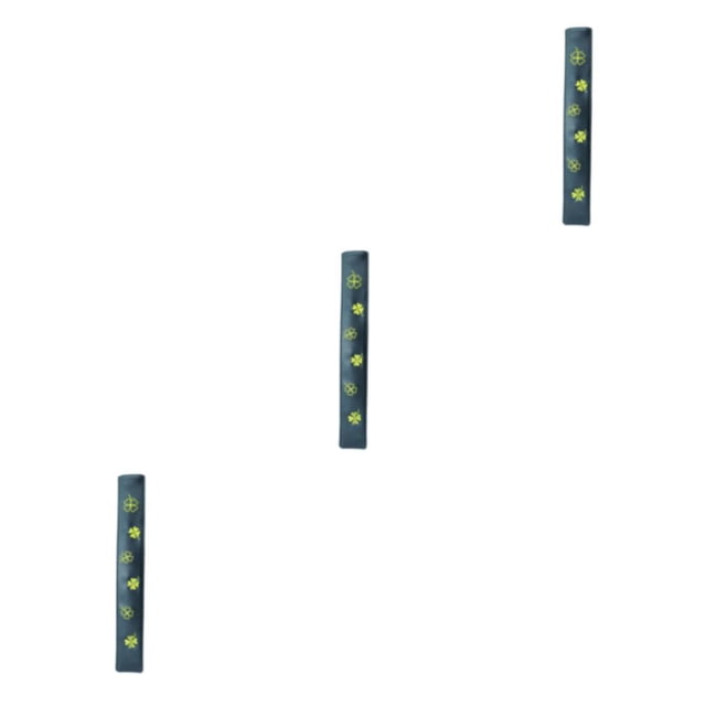 Sonducket Golf Alignment Stick Cover cuatro tréboles Cuero de alta negro cuatro hojas Type1 NO1
