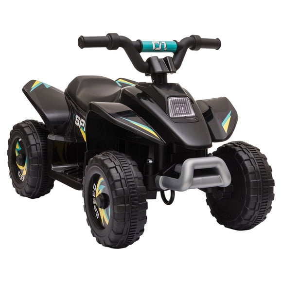 Aosom VTT pour Enfants, Quad à Batterie 6 V pour 18 à 36 Mois, Noir