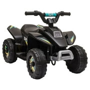 Aosom 6V Kids ATV 4-Wheeler Ride on Car for 18-36 Months Old Toddlers, Black
