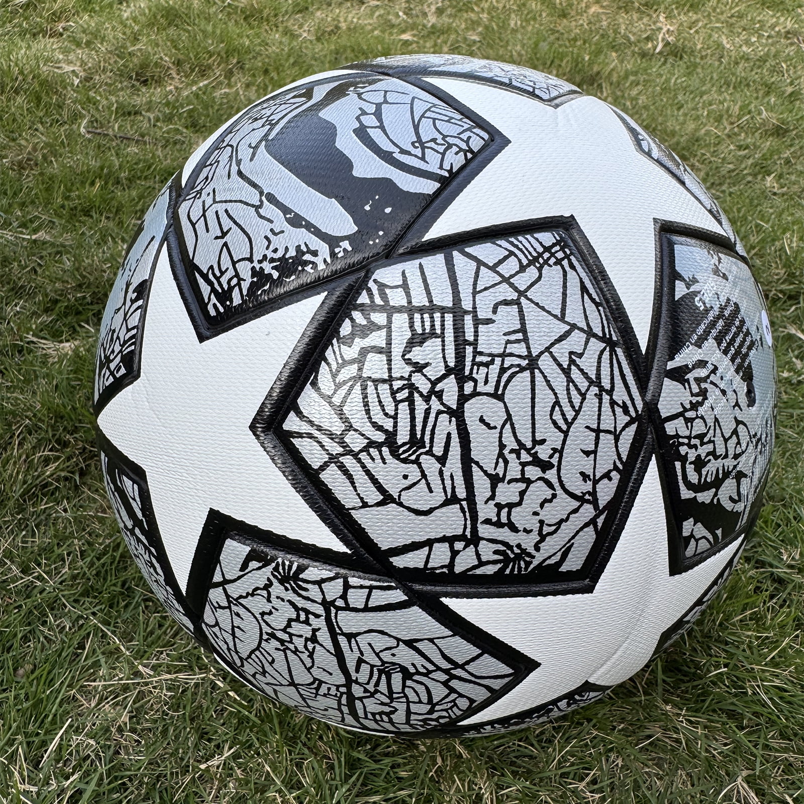 Premium Europe Cup Themed Size 5 Soccer Balls - Diverse Vibrant Colors, Ideal for Adult & Youth Players, Durable Construction for All - Weather Play