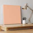 thumbnail image 4 of Ships Next Day Canvas Wall Art 10"x10", Peach Fuzz Wood Framed Canvas Print Painting, Modern Pure Peach Fuzz Ready to Hang Small Picture Wall Decor for Home Kitchen Nursery Office, 4 of 9