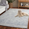 thumbnail image 3 of SAFAVIEH Abstract Caelestinus Ogee Wool Area Rug, Ivory/Navy, 4' x 6', 3 of 11