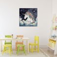thumbnail image 3 of Stupell Industries Eclectic Sleepy Unicorn in Starlit Clouds Canvas Art, 24 x 24, by Creative Studio, 3 of 8