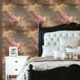 thumbnail image 2 of Peel and Stick Wallpaper Muted Sepia Sky Print Painterly Cloud Textures Contact Paper for Walls Nursery 23.6in x 9.8ft Decorative Self Adhesive Stick on Wall Paper for Bedroom Drawers Bathroom, 2 of 8