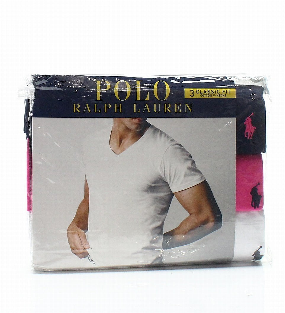 Polo Ralph Lauren - 3-Pack Big & Tall Men V-Neck Undershirt 2XL ...