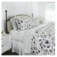 thumbnail image 7 of Drevy Grand Symphony Collection - 300 TC 100% Cotton Duvet Cover Set 3-Piece, Grey-Blush, Full/Queen, 7 of 7