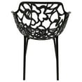 thumbnail image 4 of LeisureMod Fauteuil de Salle à Manger Moderne Devon Intérieur Extérieur en Aluminium Noir Ensemble de 4, 4 of 9