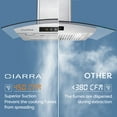 thumbnail image 4 of CIARRA Wall Mount Range Hood 30 inch 450 CFM with WIFI/Voice Control CAS502W75, 4 of 12