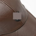 thumbnail image 4 of Winter Leather Baseball Cap Snap Back Hat For Men Casual Baseball Cap Winter Dad Hat ,Premium Material, 4 of 7