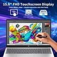 thumbnail image 3 of HP Laptop Touchscreen Computer, 15.6" FHD IPS Display, Intel Core i7-1355U,32GB RAM,1TB SSD,Backlit Keyboard ,Windows 11 Home,Silver, 3 of 6