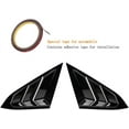 thumbnail image 3 of LAICAIW for 10th Gen Civic Rear Side Window Louvers Racing Style Triangular Window Glass Blinds for Honda Civic Sedan 2021 2020 2019 2018 2017 2016 -Piano Black, 3 of 7