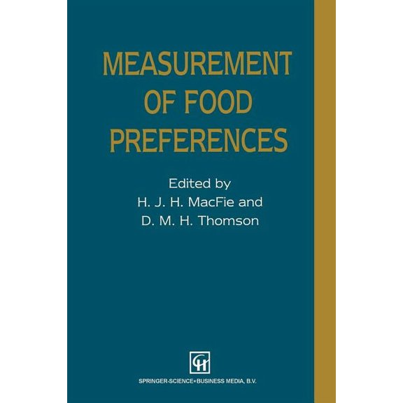 Measurement of Food Preferences, (Paperback)