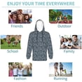 thumbnail image 5 of Easygdp Small White Flowers Boys Hoodie Kids Sweatshirt Youth Pullover With Hood-Small, 5 of 6
