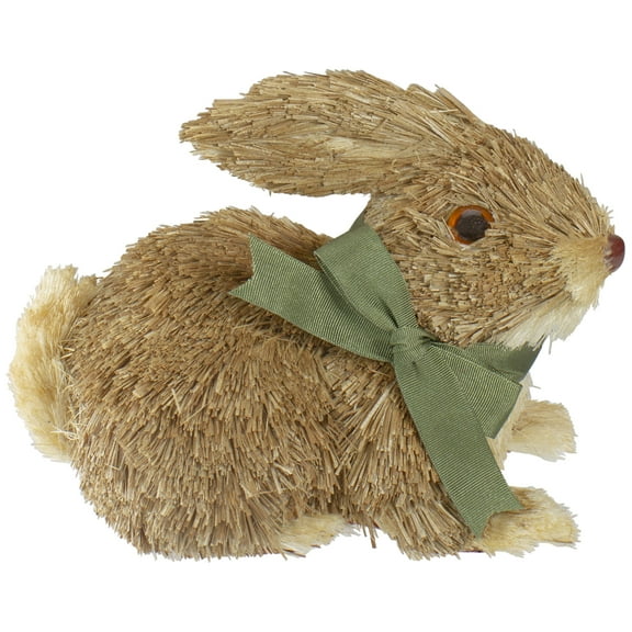 Northlight Brown Sisal Bunny Rabbit Easter Decoration - 8"