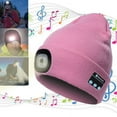 thumbnail image 2 of Sinhoon Fashion Warm Beanie Bluetooth LED Hat Wireless Smart Cap Headset Headphone Speaker for Outside Camping Night Running Fishing, 2 of 9