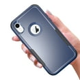 thumbnail image 4 of Apple IPhone XR Heavy Duty Defender Case, Dteck Hybrid Rugged Shockproof Cover For iPhone XR,Navy + Black, 4 of 7