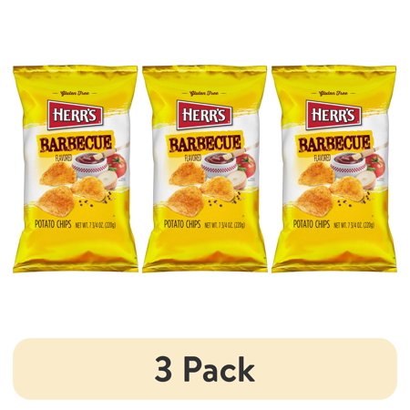 (3 pack) Herr's Barbecue Chips 7.75oz