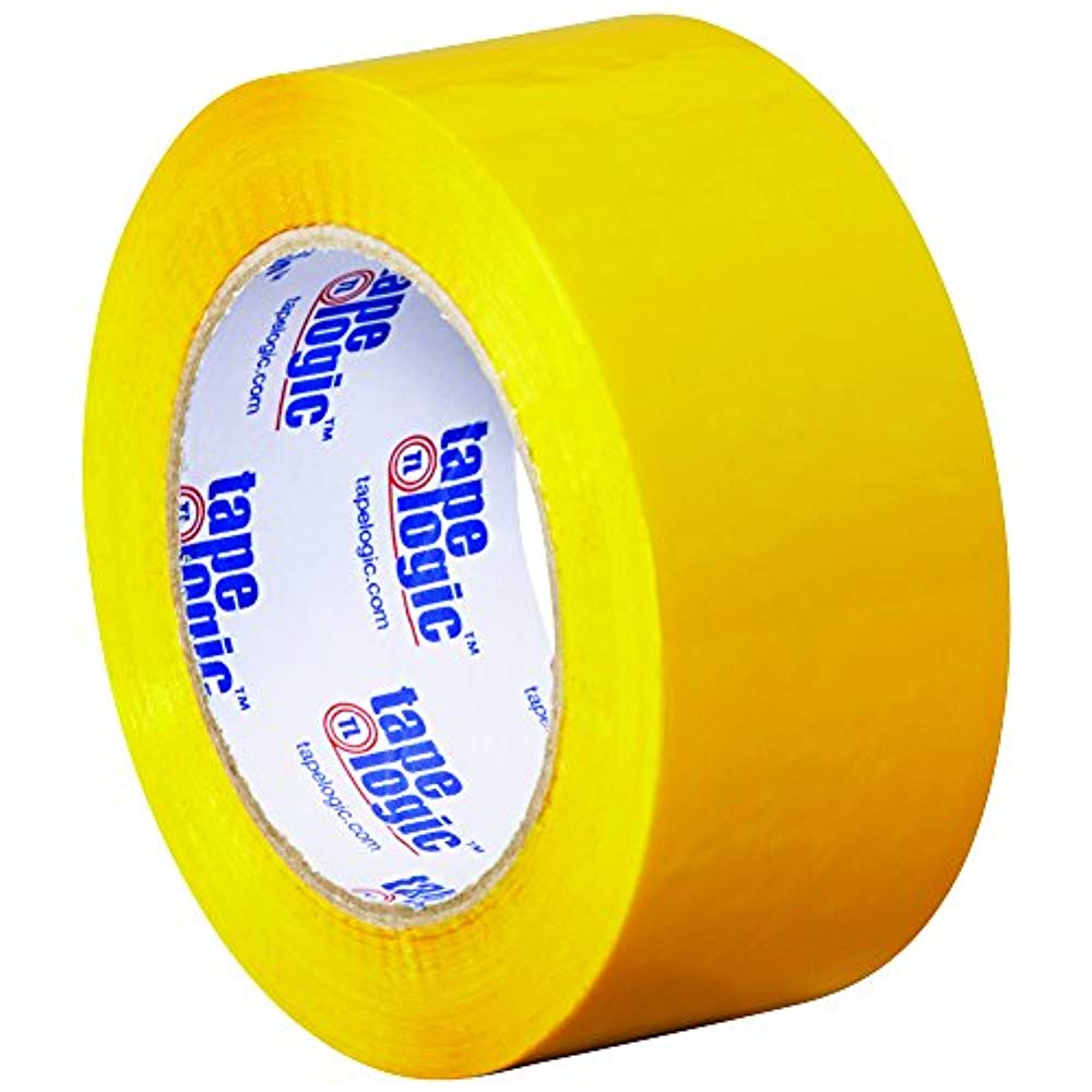 Tape Logic Yellow Carton Sealing Tape 2" x 110 Yard (6 Pack)