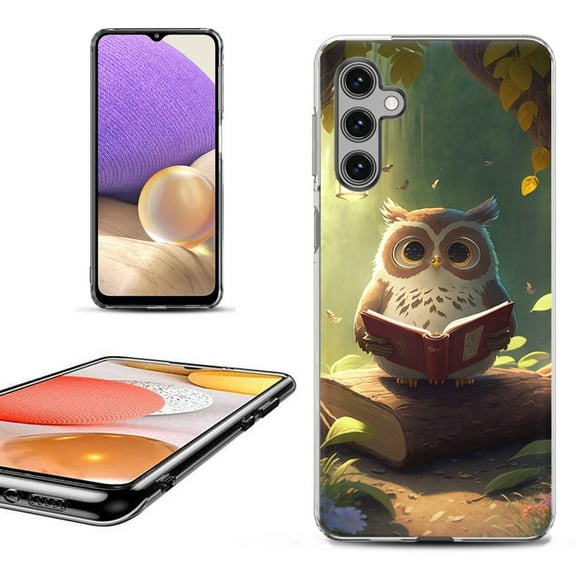 OneToughShield ® for Samsung Galaxy A14 5G Phone Case, Fashion Cover Case - Owl Reading