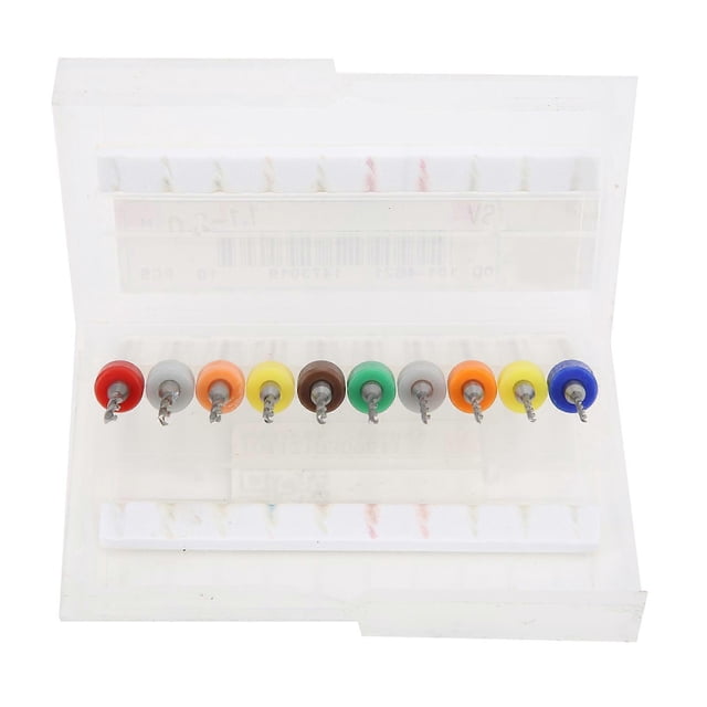 10Pcs PCB Twist Drill Bit Tungsten Steel Micro Vertical Punching Drilling Tool 1.1?2.0mm