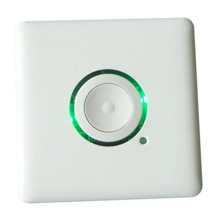 JIAHAOO Corridor Light Touch Switch Panel Timer 86 Type 110V-220V 16A Outdoor Button Bipolar for Time Control Mounting White