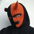 thumbnail image 6 of JULYING Full Face Mask Woolen Hat Horn Knitted Hat Outdoor in Cold Weather Balaclava Hat, 6 of 19